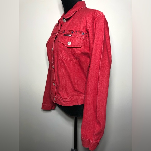 President Stone Aztec Denim Jacket - Picture 2 of 6